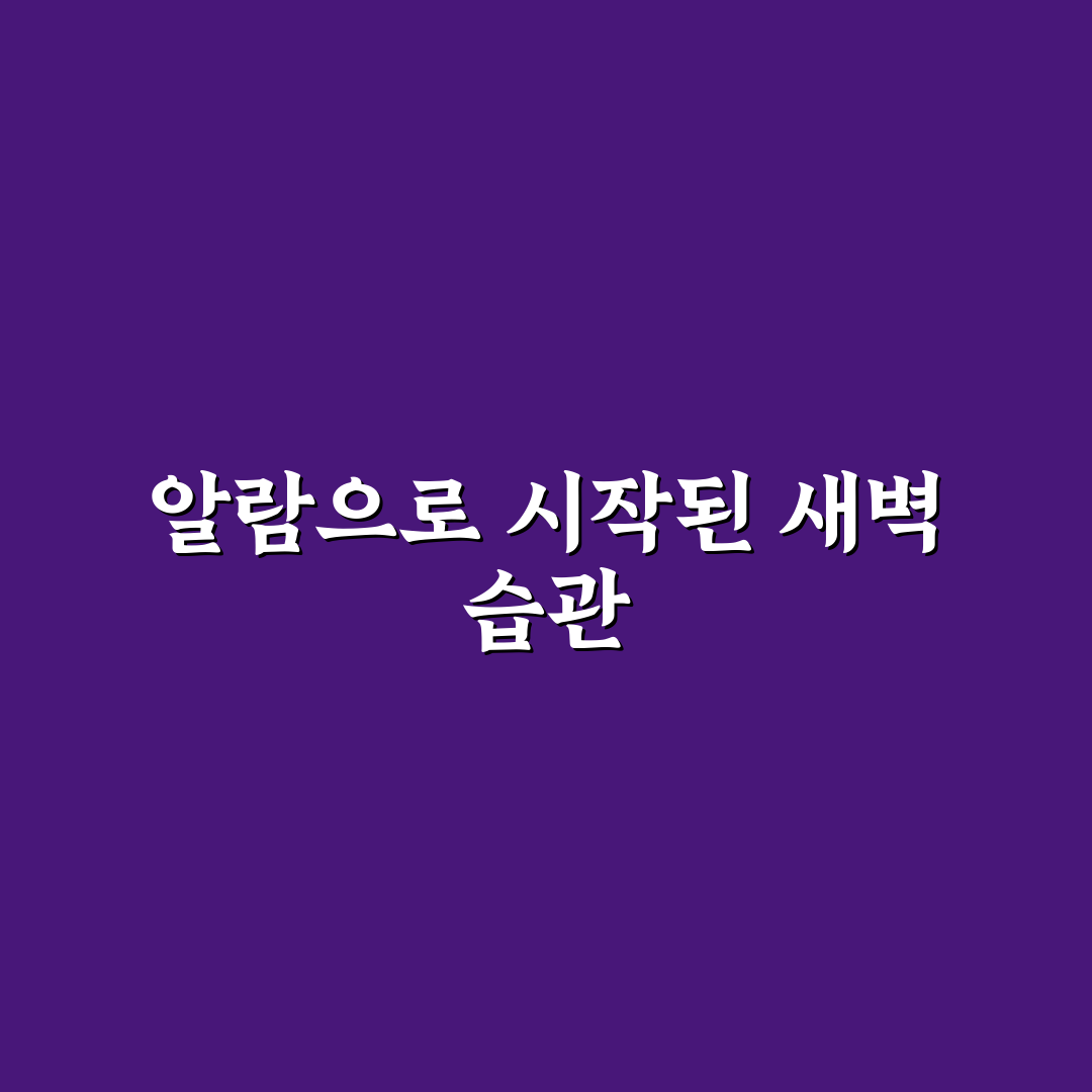 알람 시계 활용법으로 기상 시간과 루틴 관리 잘하는 법 사용후기