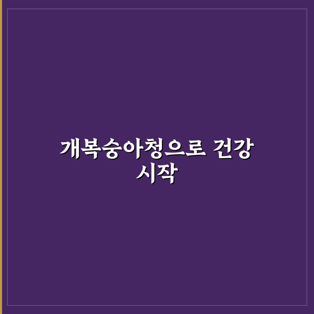 개복숭아청 효능 직접 알아보니 변화가 있었던 점