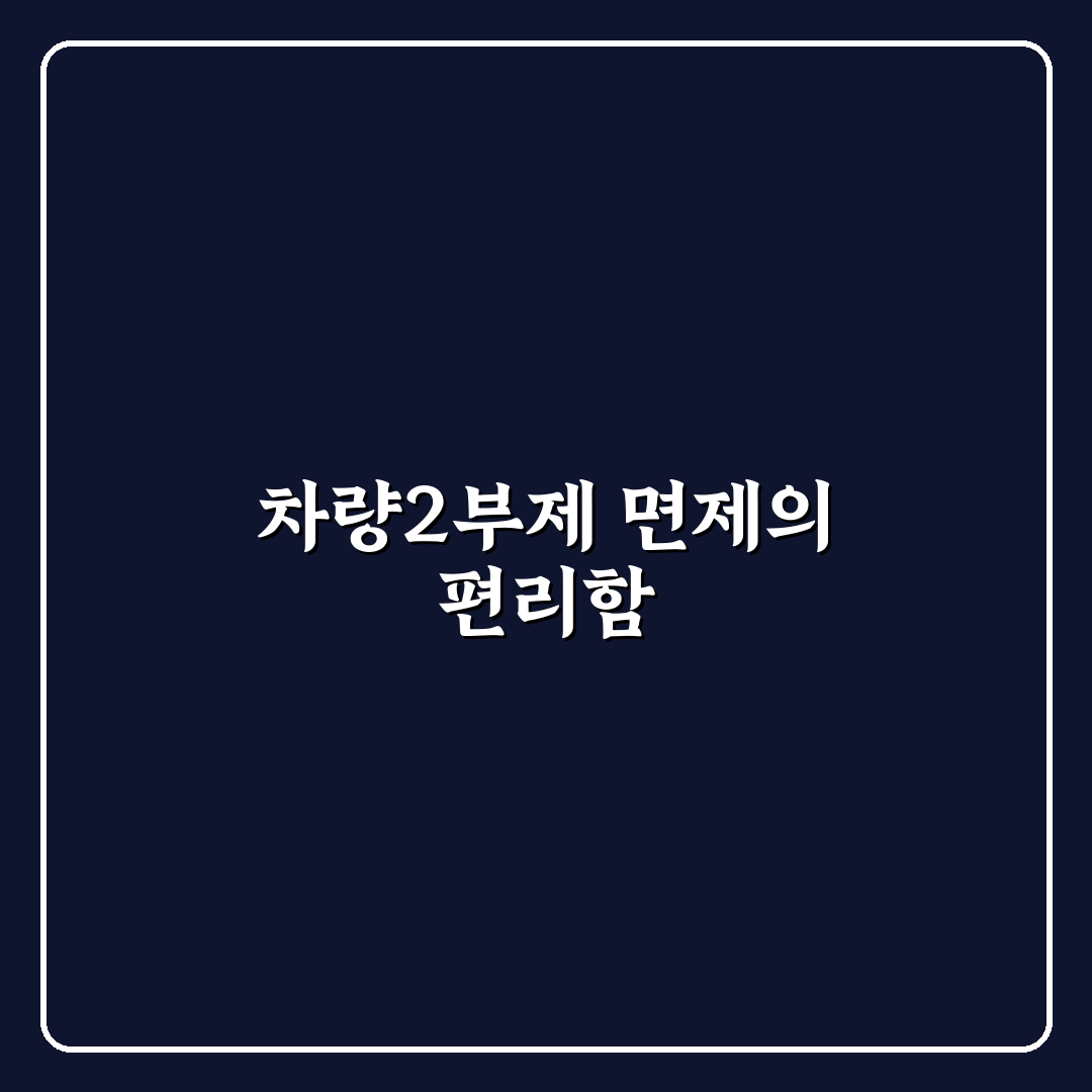 차량2부제 면제 직접 알아보니 불편했던 점과 주의사항