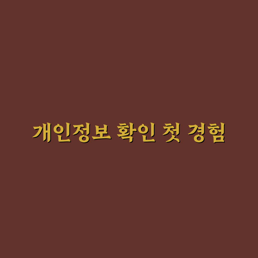 개인정보 열람권 신청 방법과 온라인 확인 절차 정리 사용후기