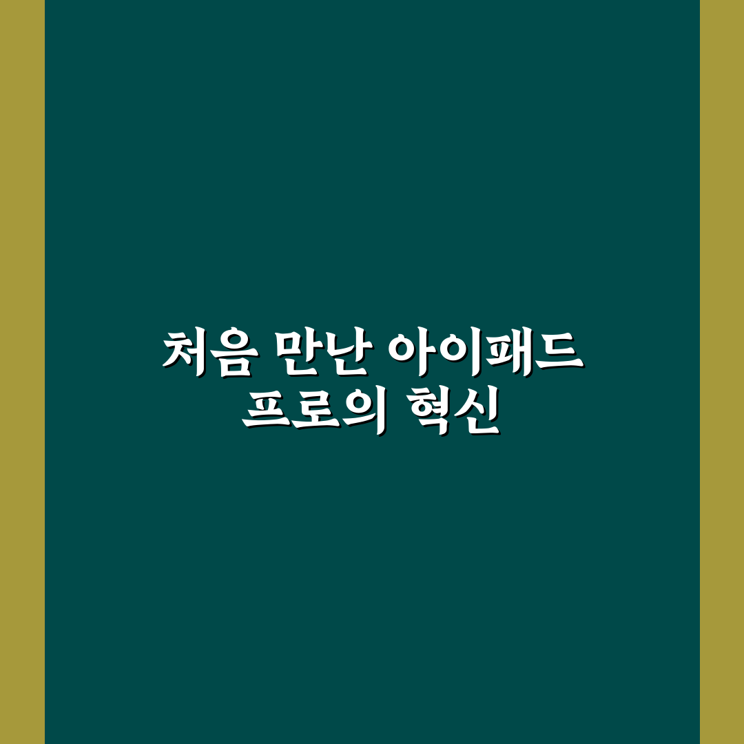 아이패드 프로 활용 사례와 생산성 높이는 사용법 솔직후기