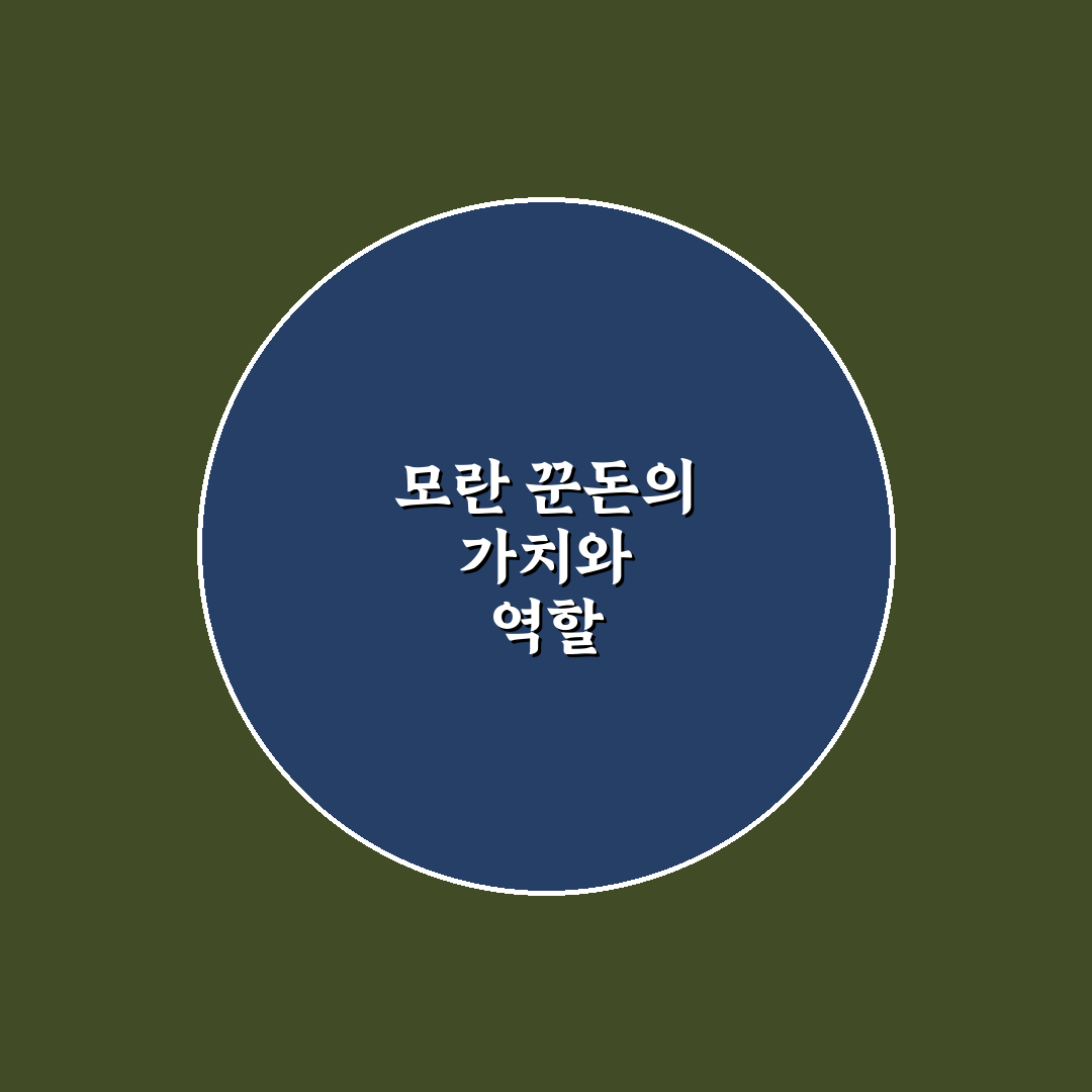모란 꾼돈 활용법과 초보자 꿀팁 정리
