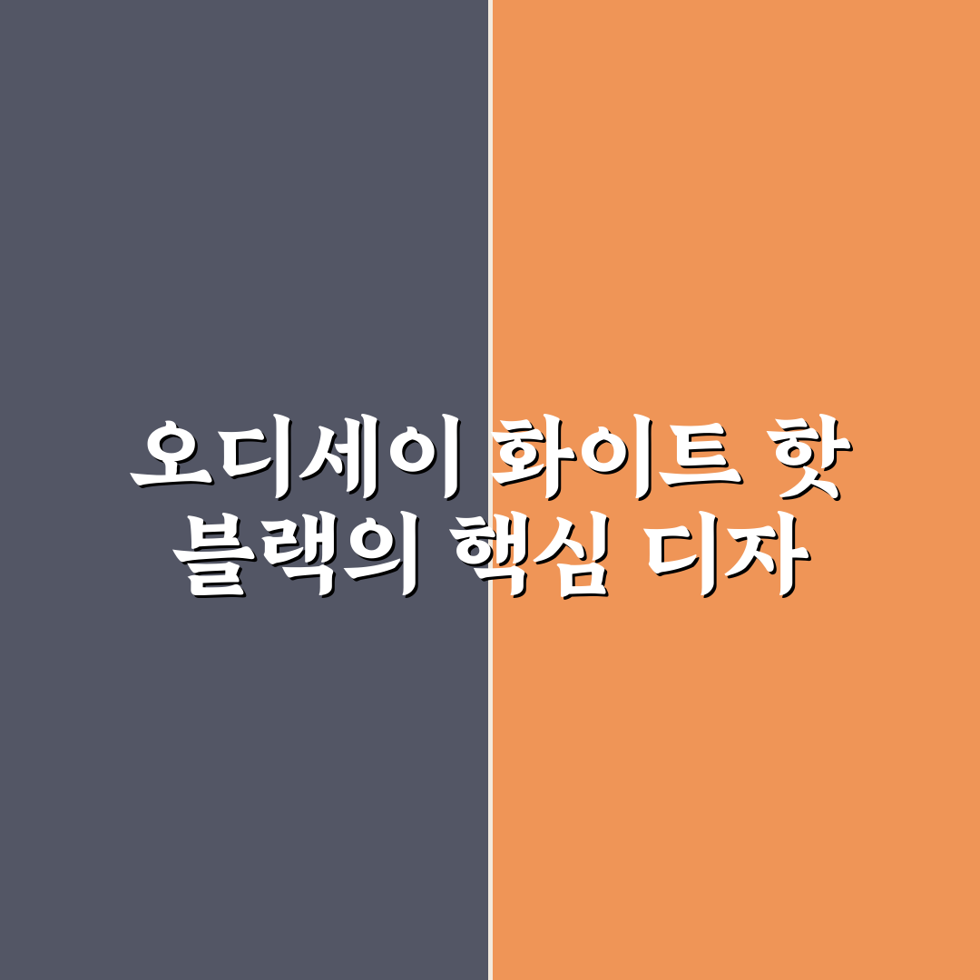 오디세이 화이트 핫 블랙 사용법과 추천 포인트 알려드려요
