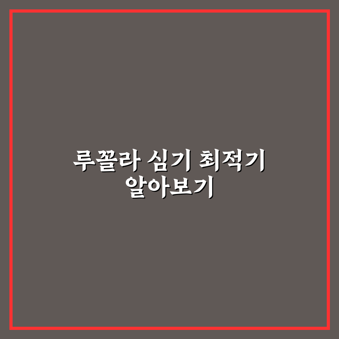 루꼴라 심는시기와 방법 꿀팁 쉽게 알려드려요