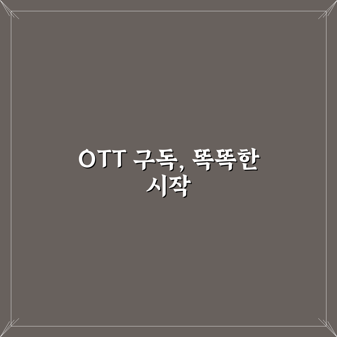 ott 묶음 구독 비교와 5가지 선택 기준 총정리