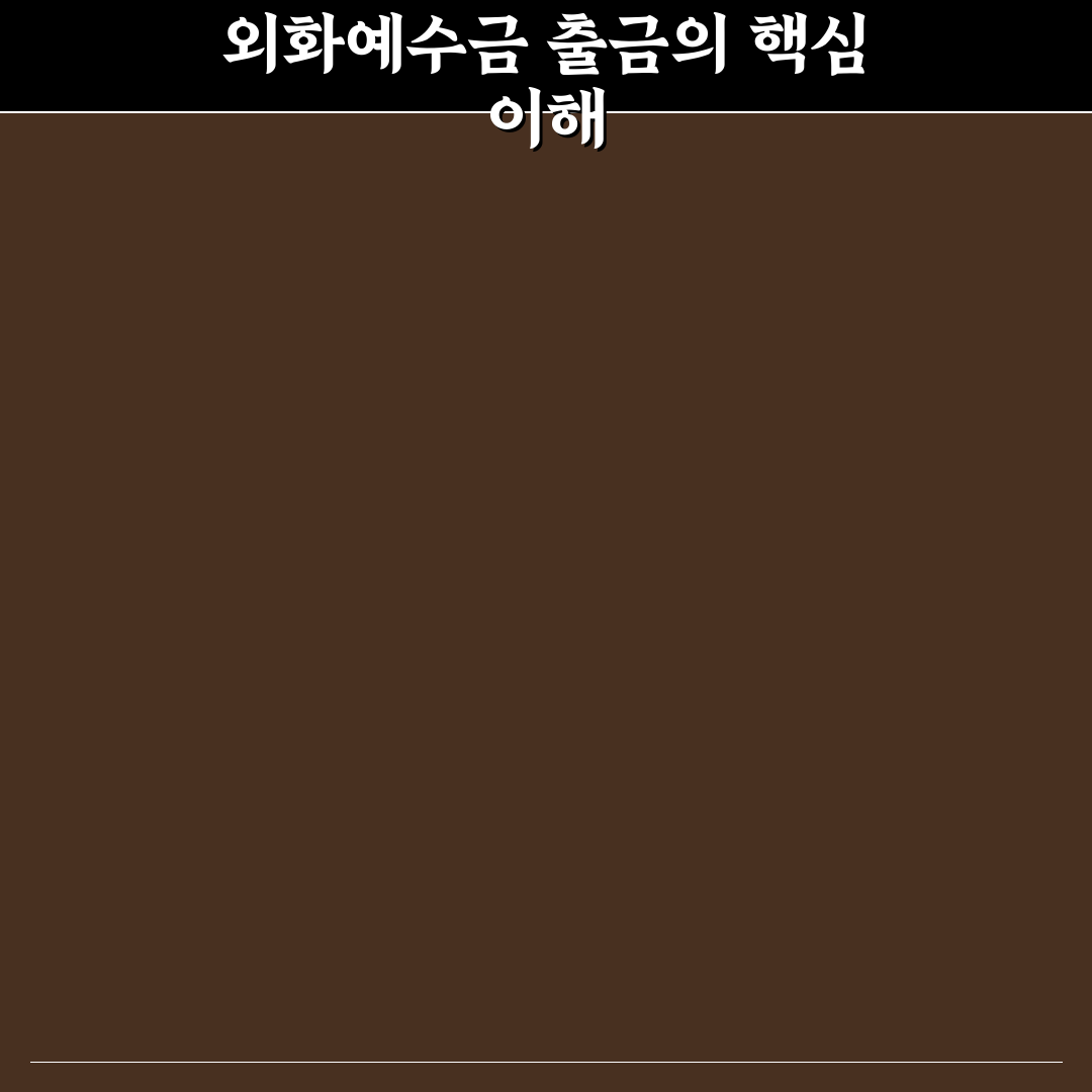 외화예수금 출금 절차와 꿀팁 쉽게 정리