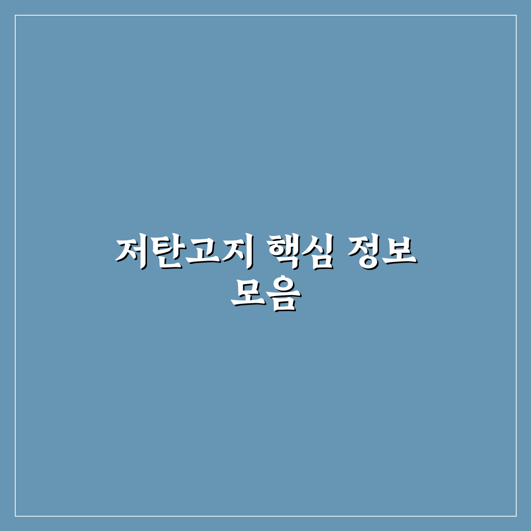 저탄고지 갤러리 핵심 정보와 초보자 꿀팁 공유
