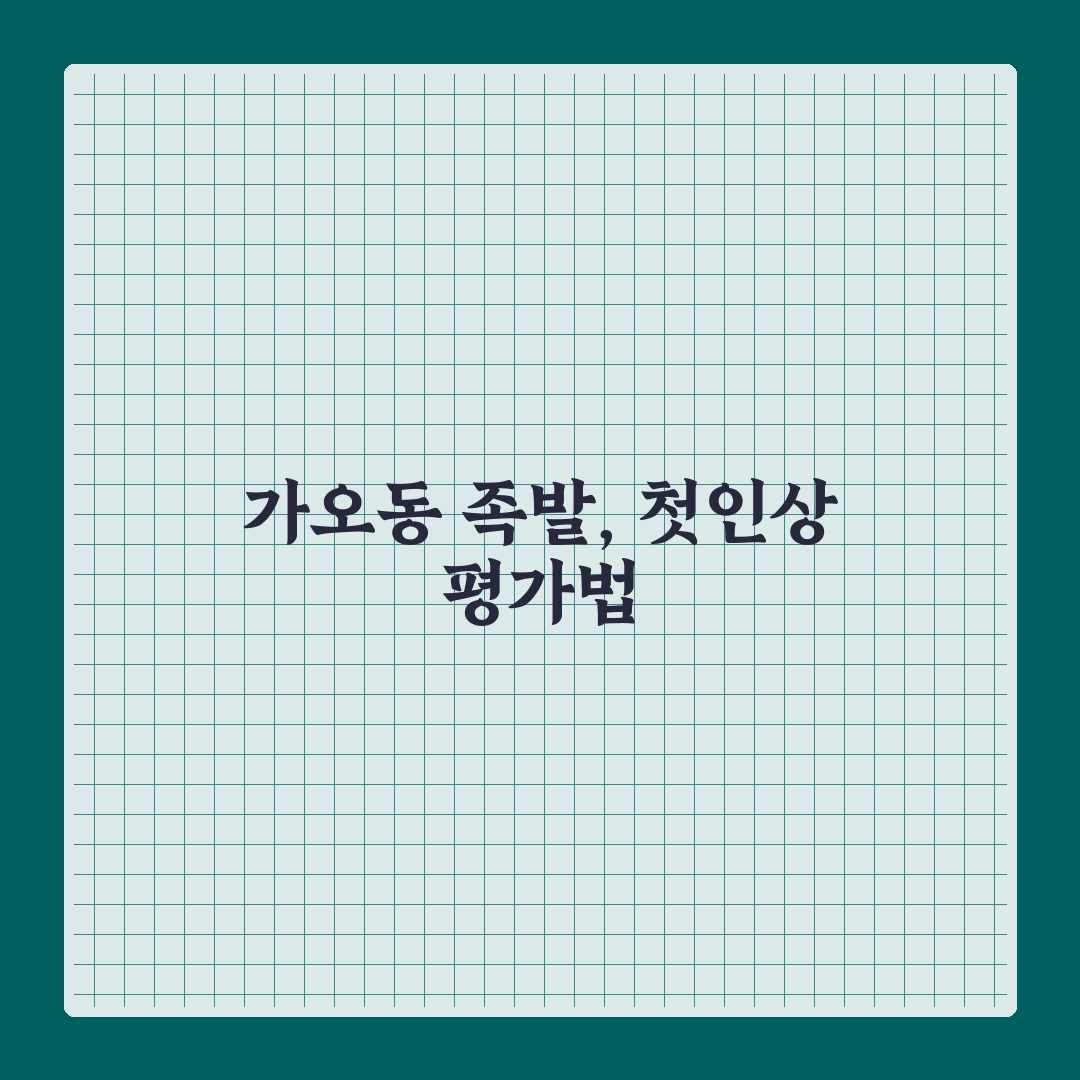 가오동 족발 비교 분석과 맛·가격 기준 총정리