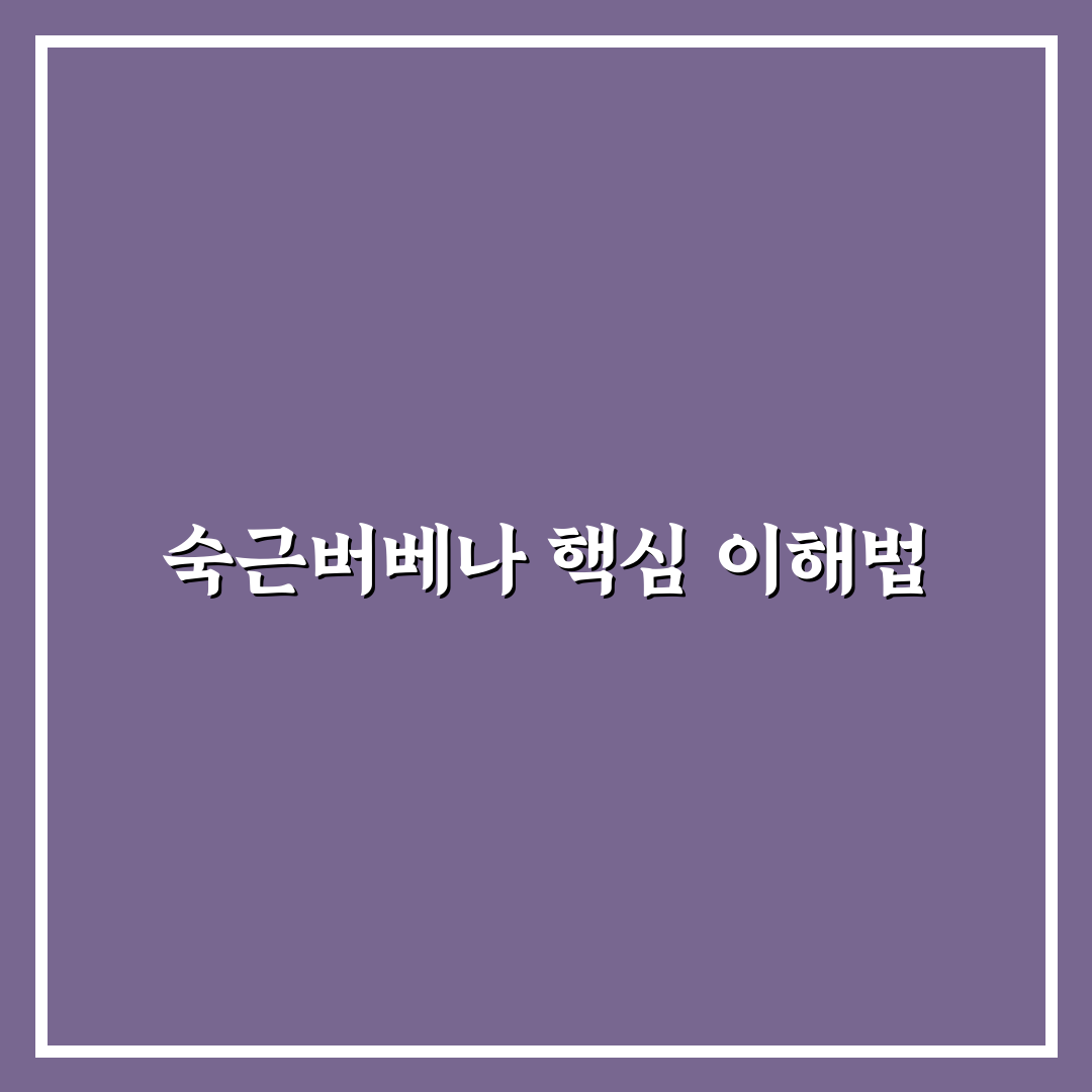 숙근버베나 선택 가이드와 관리 방법 총정리