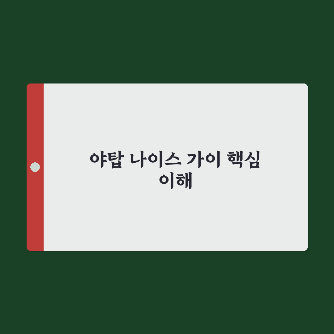 야탑 나이스 가이 서비스 비교와 이용 가이드 총정리