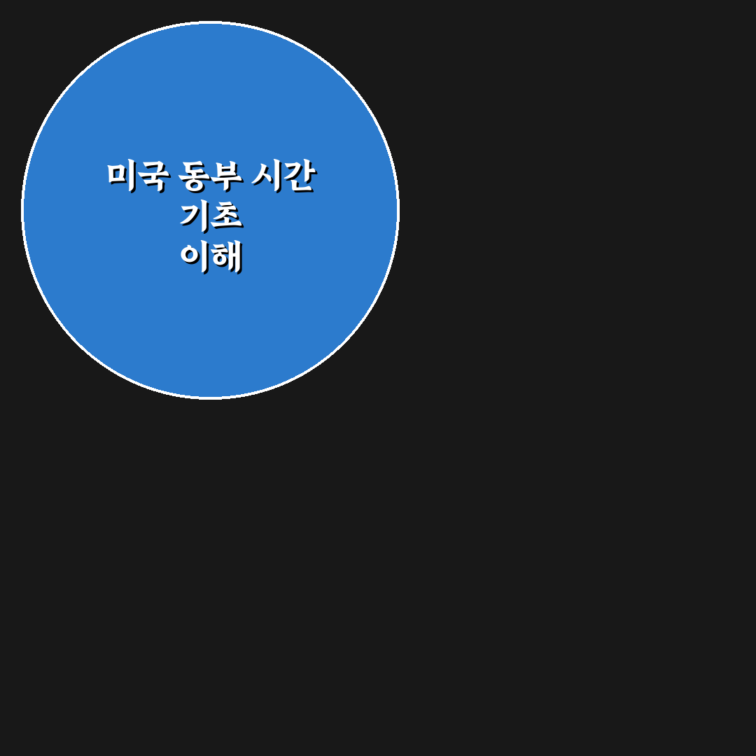 미국 동부 시간 변환 기준과 주요 시간대 비교 분석